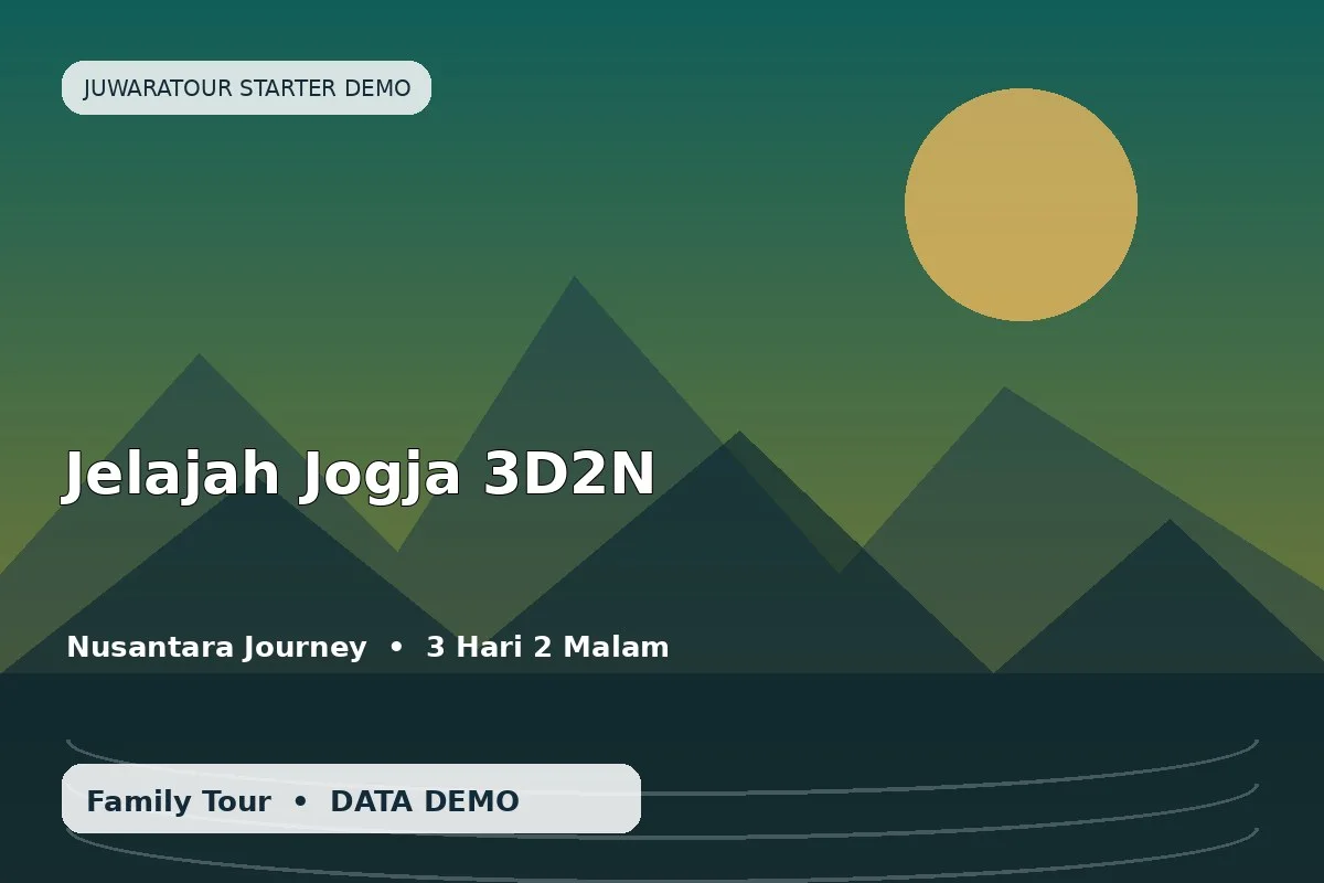 Jelajah Jogja 3D2N