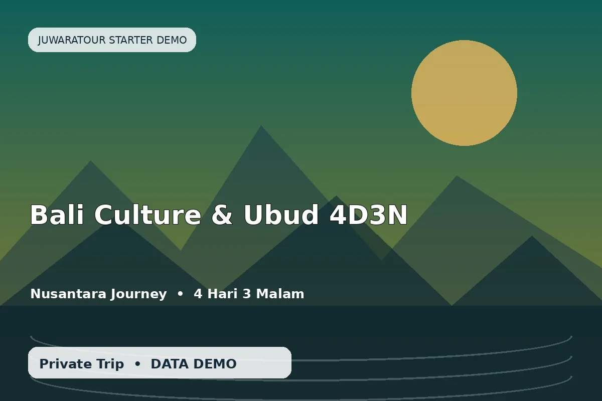 Bali Culture & Ubud 4D3N